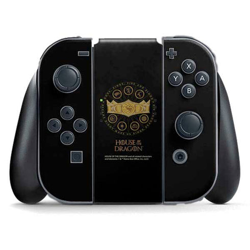 HBO House of the Dragon Crown and Sigils Nintendo Switch (2017-2021) Joy-Con Controller Skin