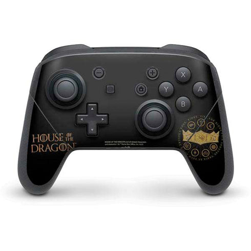HBO House of the Dragon Crown and Sigils Nintendo Switch Pro Controller Skin