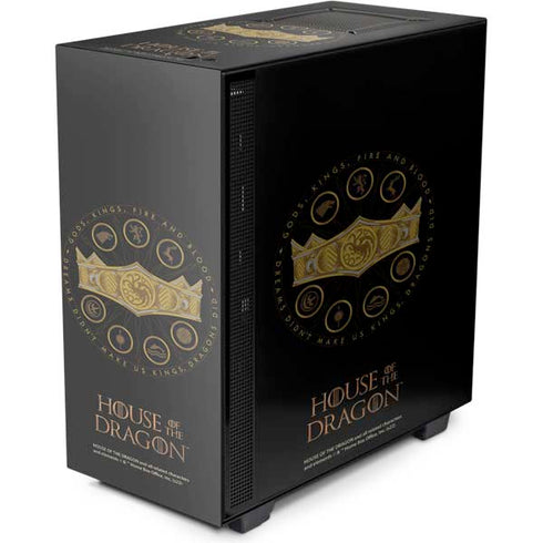 HBO House of the Dragon Crown and Sigils NZXT H510 Compact ATX Mid-Tower Case Skin