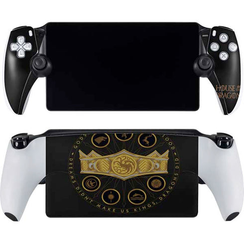 HBO House of the Dragon Crown and Sigils PlayStation Portal Remote Player Skin