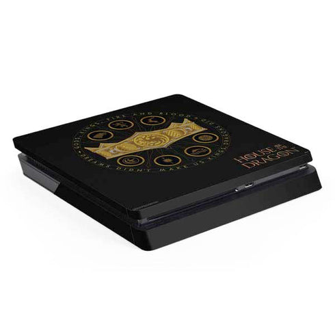 HBO House of the Dragon Crown and Sigils PS4 Slim Skin