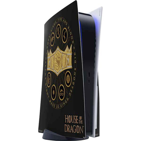 HBO House of the Dragon Crown and Sigils PS5 Console Skin