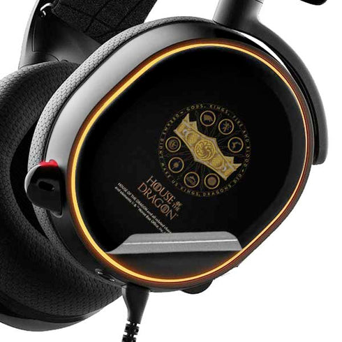 HBO House of the Dragon Crown and Sigils SteelSeries Arctis 3 Skin