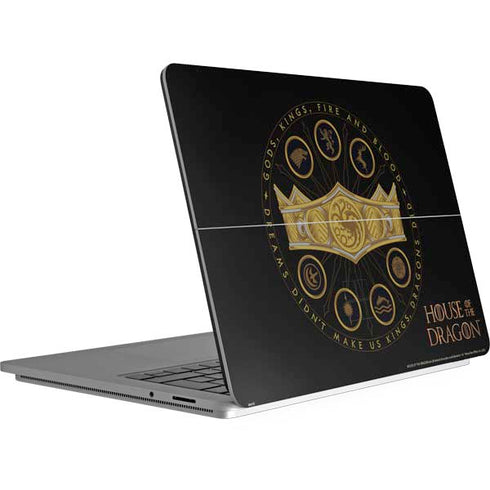 HBO House of the Dragon Crown and Sigils Surface Laptop Studio Skin