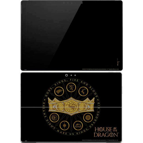HBO House of the Dragon Crown and Sigils Surface Pro 4 Skin
