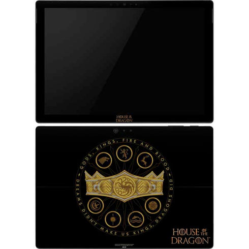 HBO House of the Dragon Crown and Sigils Surface Pro 6 Skin