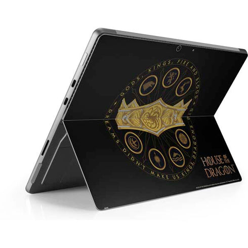 HBO House of the Dragon Crown and Sigils Surface Pro 9 Skin