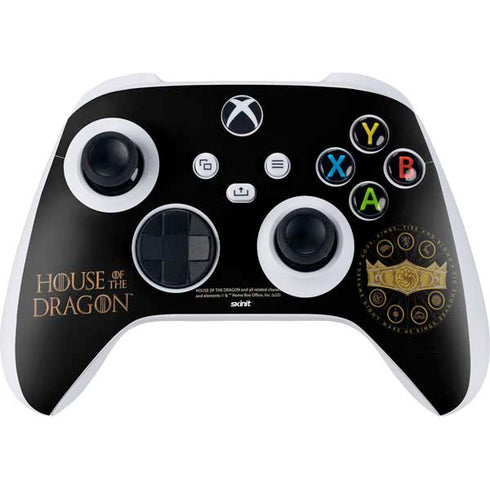 HBO House of the Dragon Crown and Sigils Xbox Series S Controller Skin