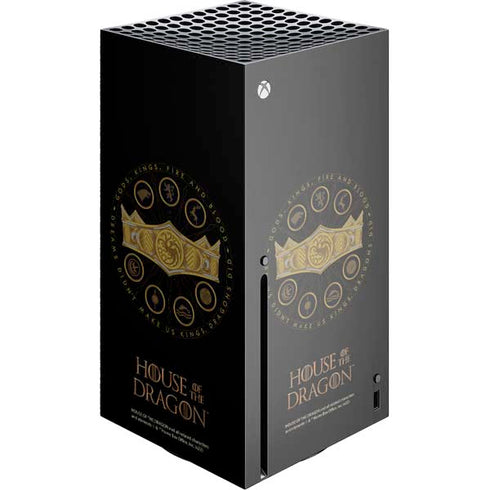 HBO House of the Dragon Crown and Sigils Xbox Series X Console Skin