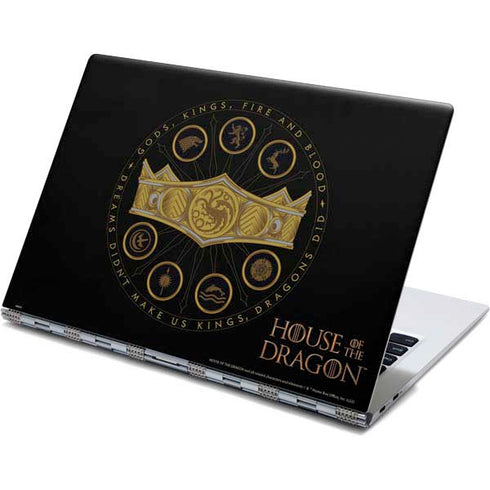 HBO House of the Dragon Crown and Sigils Yoga 910 2-in-1 14in Touch-Screen Skin