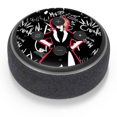Disney Cruella (2021) Animated Pattern Amazon Echo Dot Skin