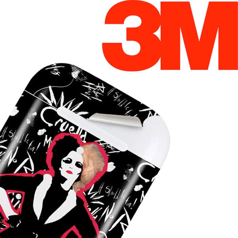 Disney Cruella (2021) Animated Pattern Apple AirPods 2 Skin