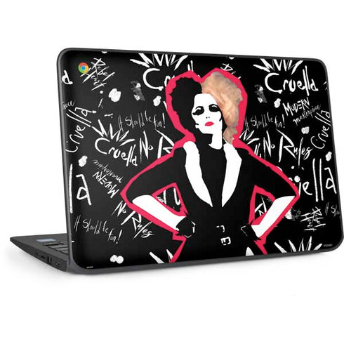 Disney Cruella (2021) Animated Pattern HP Chromebook Skin