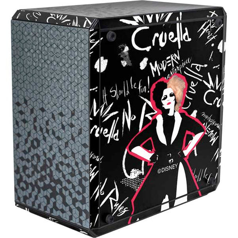 Disney Cruella (2021) Animated Pattern Cooler Master MasterBox Q300L Mini Tower Skin