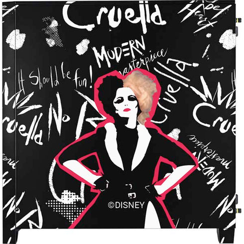 Disney Cruella (2021) Animated Pattern Corsair 4000D Tempered Glass Mid-Tower ATX Case Skin