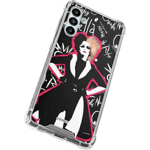 Disney Cruella (2021) Animated Pattern Galaxy A13 5G Clear Case