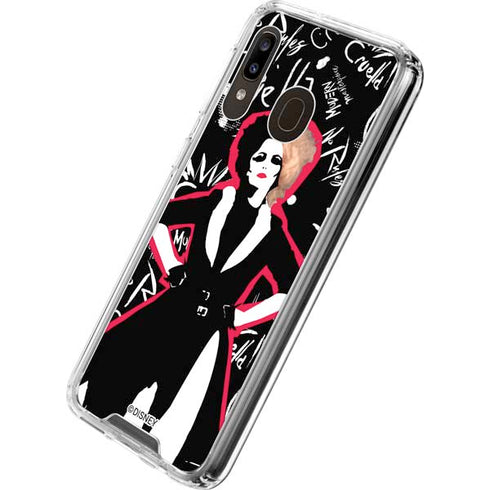 Disney Cruella (2021) Animated Pattern Galaxy A30 Clear Case