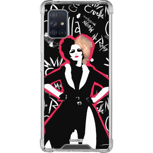 Disney Cruella (2021) Animated Pattern Galaxy A51 5G Clear Case
