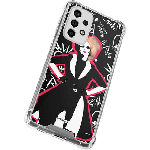 Disney Cruella (2021) Animated Pattern Galaxy A53 5G Clear Case