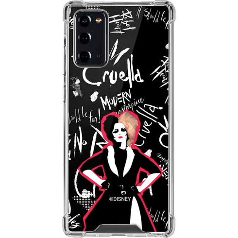 Disney Cruella (2021) Animated Pattern Galaxy Note20 5G Clear Case