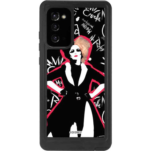 Disney Cruella (2021) Animated Pattern Galaxy Note20 5G Waterproof Case