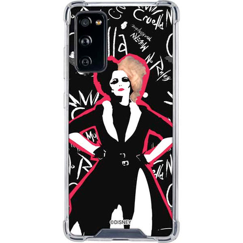 Disney Cruella (2021) Animated Pattern Galaxy S20 FE Clear Case