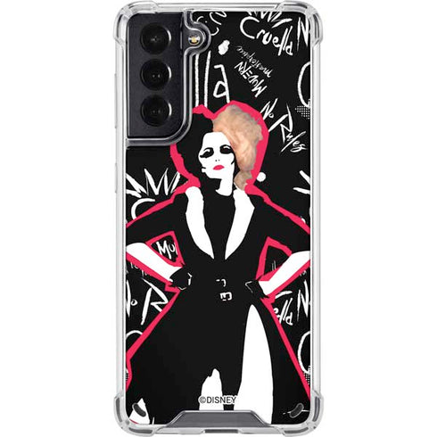 Disney Cruella (2021) Animated Pattern Galaxy S21 5G Clear Case