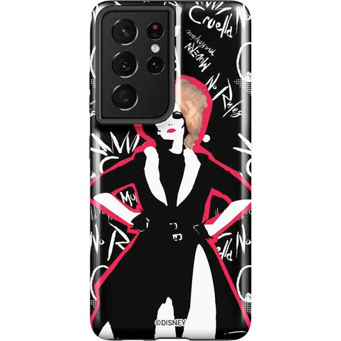Disney Cruella (2021) Animated Pattern Galaxy S21 Ultra 5G Pro Case