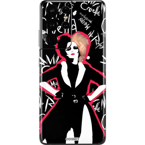 Disney Cruella (2021) Animated Pattern Galaxy S21 Ultra 5G Skin