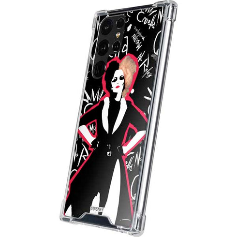 Disney Cruella (2021) Animated Pattern Galaxy S22 Ultra Clear Case