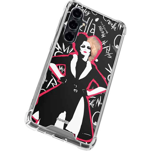 Disney Cruella (2021) Animated Pattern Galaxy S23 FE Clear Case