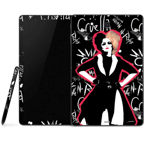 Disney Cruella (2021) Animated Pattern Samsung Galaxy Tab Skin