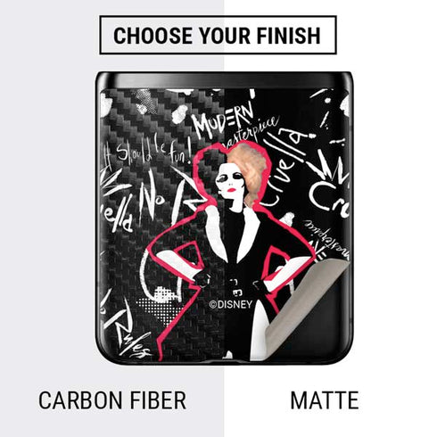 Disney Cruella (2021) Animated Pattern Galaxy Z Flip Skin