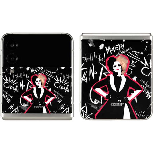 Disney Cruella (2021) Animated Pattern Galaxy Z Flip3 5G Skin