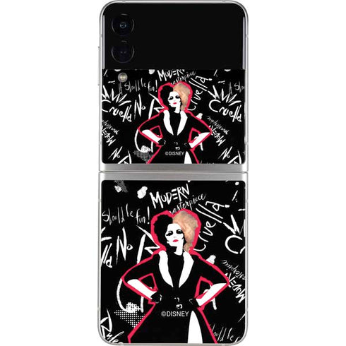 Disney Cruella (2021) Animated Pattern Galaxy Z Flip3 5G Skin
