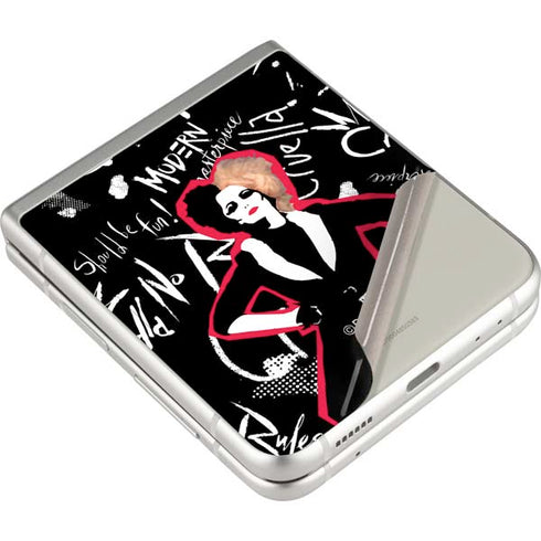 Disney Cruella (2021) Animated Pattern Galaxy Z Flip3 5G Skin