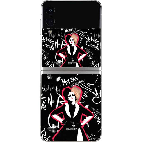 Disney Cruella (2021) Animated Pattern Galaxy Z Flip4 5G Skin