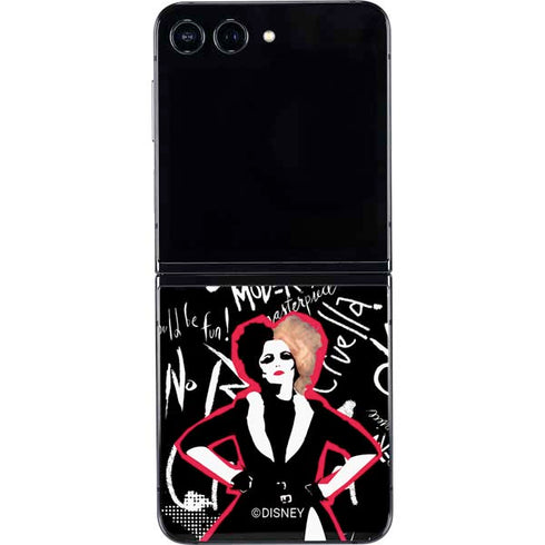 Disney Cruella (2021) Animated Pattern Galaxy Z Flip5 5G Skin