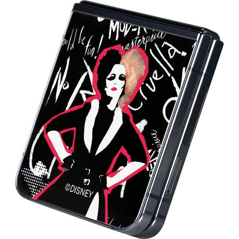 Disney Cruella (2021) Animated Pattern Galaxy Z Flip5 5G Skin