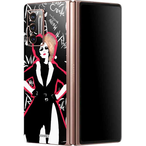 Disney Cruella (2021) Animated Pattern Galaxy Z Fold2 5G Skin