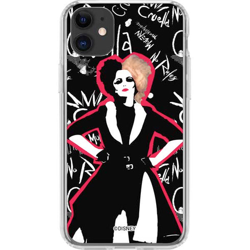Disney Cruella (2021) Animated Pattern iPhone 11 Clear Case