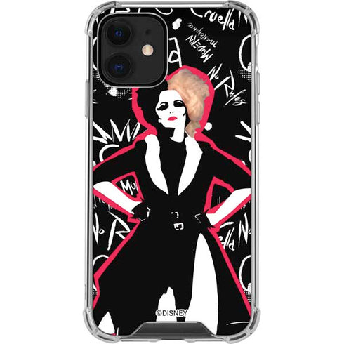 Disney Cruella (2021) Animated Pattern iPhone 12 Clear Case