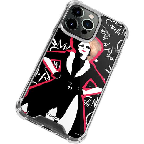 Disney Cruella (2021) Animated Pattern iPhone 13 Pro Clear Case
