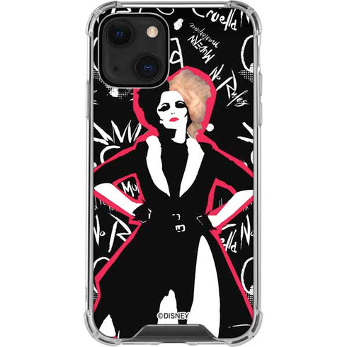 Disney Cruella (2021) Animated Pattern iPhone 14 Plus Clear Case