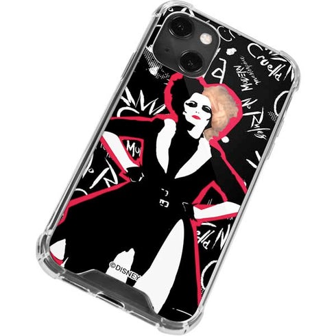 Disney Cruella (2021) Animated Pattern iPhone 14 Plus Clear Case