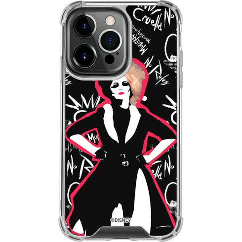 Disney Cruella (2021) Animated Pattern iPhone 14 Pro Clear Case