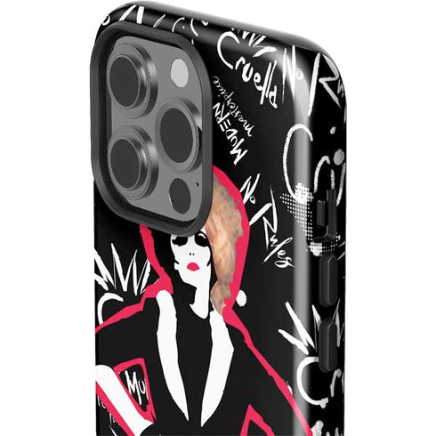 Disney Cruella (2021) Animated Pattern iPhone 14 Pro Impact Case