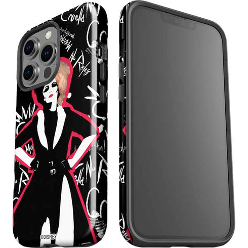 Disney Cruella (2021) Animated Pattern iPhone 15 Pro Impact Case