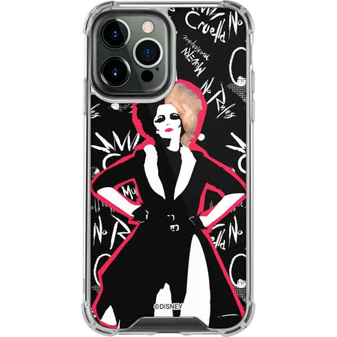 Disney Cruella (2021) Animated Pattern iPhone 15 Pro Max Clear Case