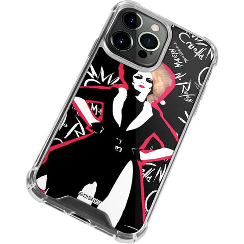 Disney Cruella (2021) Animated Pattern iPhone 15 Pro Max Clear Case